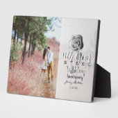 11. Hochzeitstag Custom Foto Steel Rose Fotoplatte (Seite)