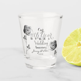 11. Hochzeitstag der Rose Schnapsglas