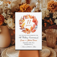 11. Hochzeitstag Elegant Fall Flora