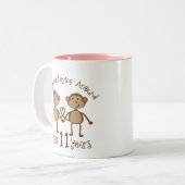 11. Hochzeitstag-Geschenke Zweifarbige Tasse (Vorderseite Links)