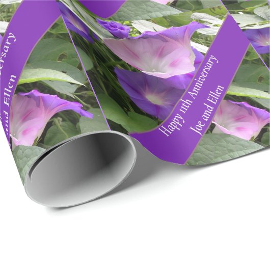 11. Hochzeitstag Geschenkpapier (Rolleneckpunkt)