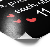 11. Hochzeitstag I - Steel Funny Couple Fotodruck (Ecke)