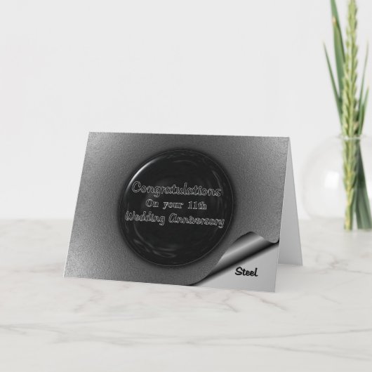 11. Hochzeitstag Karte (Vorderseite)