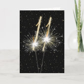 11. Hochzeitstag Sparkler Karte (Vorderseite)