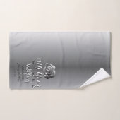 11. Hochzeitstag Stahl-Rose Badhandtuch Set (Handtuch)