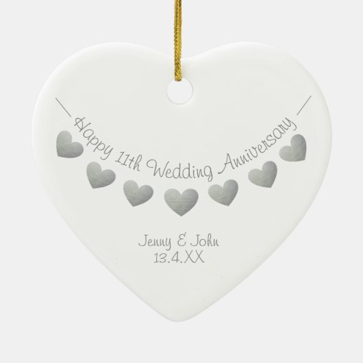 11. Hochzeitstil Keramik Ornament (Hinten)