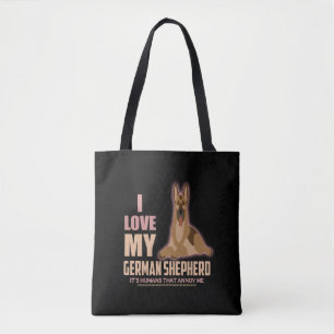 11 Ich Liebe mein deutscher Hirte Es sind Menschen Tasche