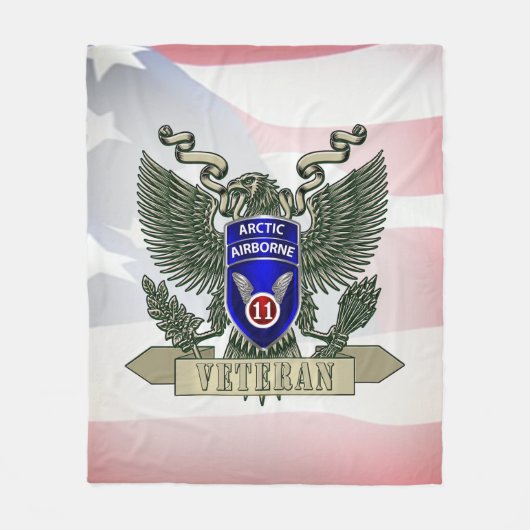 11. Im Flugzeug Abteilung Veteran Fleecedecke (Vorderseite)