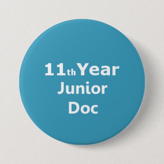 11. Jahr-Juniordoktor-Abzeichen Button (Vorderseite)