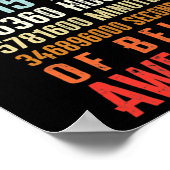 11 Jahre 132 Monate Phantastisch 11. Geburtstag Poster (Ecke)