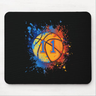11 Jahre alt 11. Geburtstag Basketball Geschenk fü Mousepad