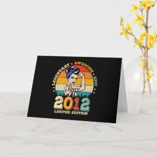 11 Jahre alt 2012 Vintages Geschenk Frauen 11. Geb Karte