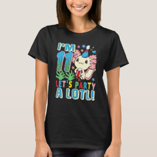 11 Jahre alt Axolotl 11. Geburtstagsparty Boys Gir T-Shirt