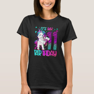 11 Jahre alt Einhorn Flossing 11. Geburtstagskind  T-Shirt
