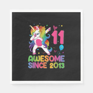 11 Jahre alt großartig seit 2013 11. Geburtstag Un Serviette