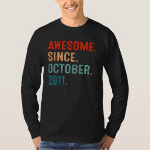 11 Jahre alt Großartig seit Oktober 2011 11. Gebu T-Shirt