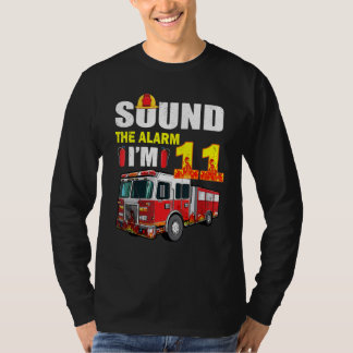 11 Jahre alt ist mein 11. Geburtstag Junge Feuerzu T-Shirt