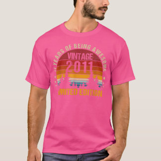 11 Jahre alt Vintag 2011 Limited Edition 11. Gebur T-Shirt