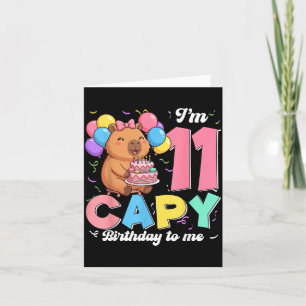 11 Jahre alte Capy Geburtstag zum 11. Geburtstag Karte
