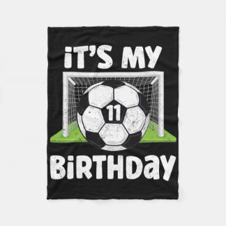 11 Jahre alte Fußball-11. Geburtstag Spieler Kinde Fleecedecke