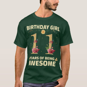 11 Jahre alte Geschenke für Frauen 11. Geburtstag T-Shirt