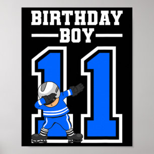 11 Jahre alter Eishockey-Spieler 11. Geburtstag Y Poster