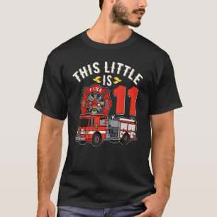 11 Jahre alter Feuerwehrmann Geburtstagsparty Feue T-Shirt