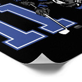 11 Jahre altes Eishockey Thema Geburtstagsparty 11 Poster (Ecke)