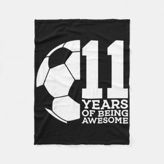11 Jahre Awesome Fußball 11. Geburtstag _1 Fleecedecke