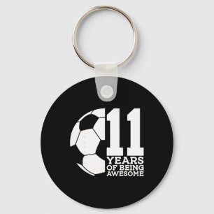 11 Jahre Awesome Fußball 11. Geburtstag _1 Schlüsselanhänger