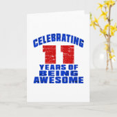 11 Jahre des Seins feiern fantastisch Karte (Gelbe Blume)