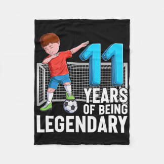11 Jahre legendärer Fußballjunge 11. Geburtstag Fleecedecke