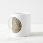 11 Jahre nüchterne Medallion Coin Happy Anniversar Kaffeetasse (Vorderseite Links)