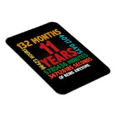 11 Jahre Phantastisch 11. Geburtstagsgeschenk Magnet (Rechte Seite)