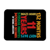 11 Jahre Phantastisch 11. Geburtstagsgeschenk Magnet (Horizontal)