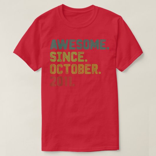 11 Jahre Phantastisch seit Oktober 2011 11. Geburt T-Shirt (Design vorne)