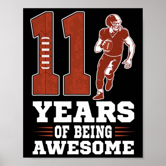11 Jahre Phantastischer Junge 11. Geburtstag Poster (Vorne)