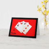 11 Jahre sind ein großer Deal! Jubiläumskarte Karte (Gelbe Blume)