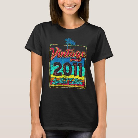 11 Jahre Vintag 2011 T-Shirt (Vorderseite)