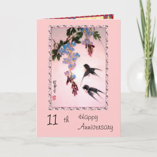 11. Jahrestagskarte Karte (Vorderseite)