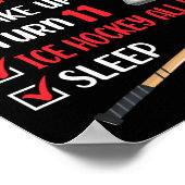 11-jährige Eishockey Geburtstagsparty 11. Boy Bda Poster (Ecke)