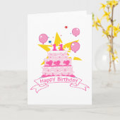 11-jähriger Geburtstagskuchen Karte (Gelbe Blume)