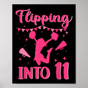 11-jähriges Geburtstags-Cheerleading-Mädchen 11. C Poster