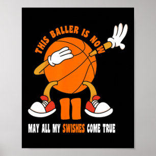 11-jähriges Glück 11. Geburtstag Basketball 11. Bi Poster