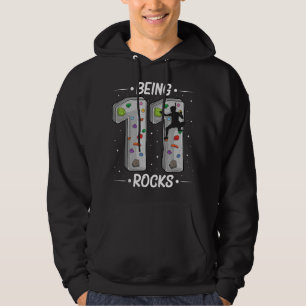 11-jähriges Klettern zum 11. Geburtstag Abenteuer Hoodie