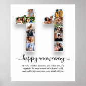 11. Jubiläum Foto Collage Poster (Vorne)