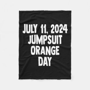 11. Juli 2024 Orange Jumpsuit Day Co Fleecedecke