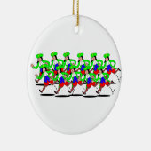 11 Lords Leaping Keramik Ornament (Rechts)