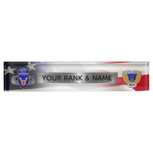 11. Luftlandedivision Namensplakette (Vorderseite)