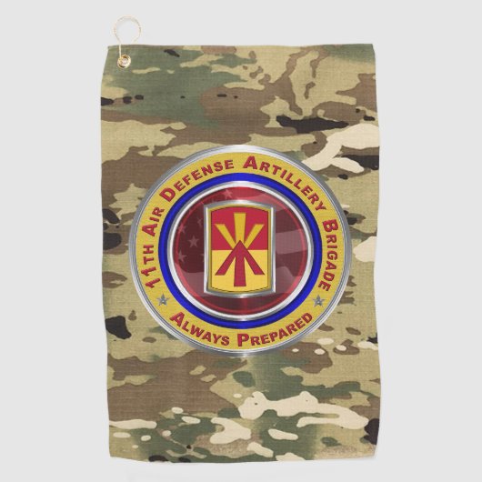 11. Luftverteidigungsbrigade Golfhandtuch (Vorderseite)